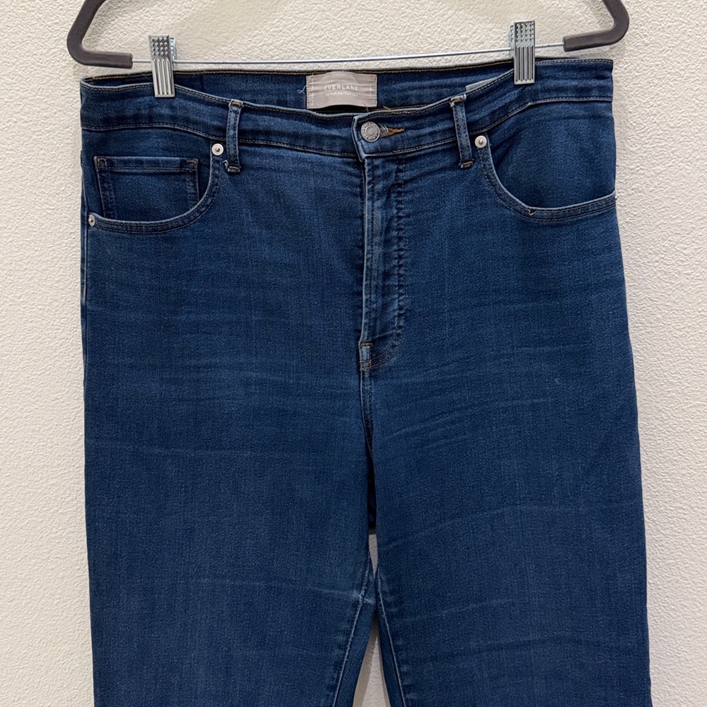 Everlane High Rise Flare Jean Size 32 Regular - Picture 2 of 12